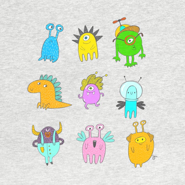 Quirky Monsters by OpalEllery